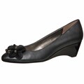 Bandolino Women's 'Unicity' Black Flower Ornament Wedges