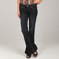 Seven7 Women's Celeb Blue Flare Stretch Jeans
