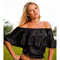 Rachel Lym 'Jolee' Convertible Ruffle Blouse