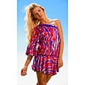 Rachel Lym Women's Pink 'Layhela' One-shoulder Swim Cover