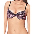 Biatta Jada Pink Zebra Ruffled Bra
