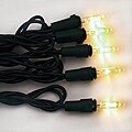 Good Tidings 47095 Light Set LED Smart Mini 100 White Rep Bulb Green Wire