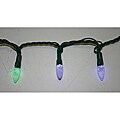 Good Tidings 587 Light Set LED C6 36 Random Flash Blue Green Wire