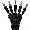Good Tidings 7144 Light Set LED Twinstar 35 Multi 4-inch Sp Green Wire Outdoor