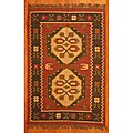 Indo Tribal Kilim Wool Rug (4' x 6')