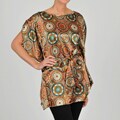 Anna Lee & Hope Women's Printed Charmeuse Tunic Top