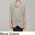 Women's Long Sleeve Cowl Neck Dolman Sleeve Sweater