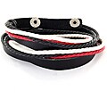 Multi-colored Leather Strand Bracelet
