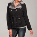 Dollhouse Women's Black Faux Fur Jacket