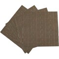 Basketweave Vinyl Square Placemats (Set of 4)