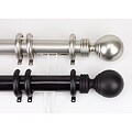 Globe Decorative Traverse Rod with Rings Center Open