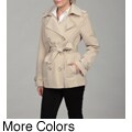 London Fog Women's Double-breasted Belted Coat