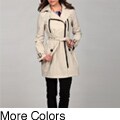 Miss Sixty Women's Asymmetrical Zip Trench Coat