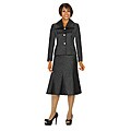 Divine Apparel Women's Plus Size Novelty Fabric Skirt Suit