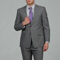 Tommy Hilfiger Men's 2-button Pearl Grey Wool Suit