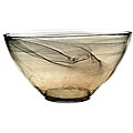 ARDA GLASS Allure Alabaster Black/Smoke Salad Bowl