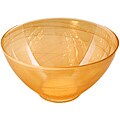 ARDA GLASS Allure Alabaster White/Amber Salad Bowl