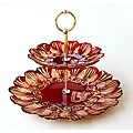 Arda Simena Red/Gold Two-Tier Plate
