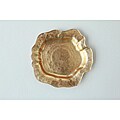 Arda Ocean Antique Gold Gilded Canape Plates Set of 4)