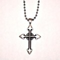 Bico Australia Fine Grade Pewter Templar Cross Pendant Necklace