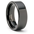 Black Tungsten Carbide Flat Ring
