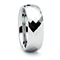 Men's Tungsten Carbide Diamond Shape Faceted Ring (8 mm)