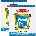 Melissa & Doug Deluxe Easel Pad Bundle (Pack of 2)