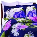 Isaac Mizrahi Purple Cotton Sateen 6-piece Queen-size Comforter Set