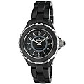 Peugeot Women's Swiss Ceramic Black Sport Bezel Watch