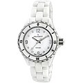 Peugeot Women's PS4894WT Swiss Ceramic Sport Bezel White Dial Watch