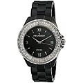 Peugeot Women's Swiss Ceramic Crystal Black Dial Watch