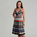 Calvin Klein Women's Striped Cross Back Dress