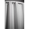 Lincoln White Polyester Shower Curtain