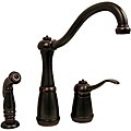 Price Pfister Marielle Tuscan Bronze Single Handle Kitchen Faucet with Spray