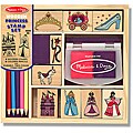 Melissa & Doug Wooden Princess Stamp Set