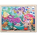 Melissa & Doug Mermaid Fantasea Wooden Jigsaw Puzzle - 48pc