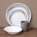 Corelle Vive Savvy Shades Grey 16-piece Dinnerware Set