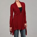 AVA Women's Mulled Berry Cashmere Cardigan FINAL SALE