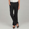 Isabella Rodriguez Women's Black Bootleg Dress Pants
