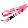 Texas Longhorns Pink Clip Lanyard Keychain Id Holder
