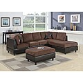 Microfiber Chocolate Sectional