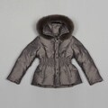 Via Spiga Girl's Faux Fur Trimmed Hooded Down Coat