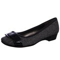Bandolino Women's 'Holden' Black/ Grey Buckle Flats