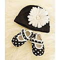 Black and White Polka Dot Baby Gift Set