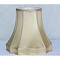 Fancy Fluted Square Base French Beige Silk Shade