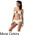 1 Sol Swim Women's 2-piece Triangle Top Embellished Bikini
