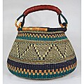Accra Handwoven Wicker Basket (Ghana)