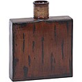 Casa Cortes Mocha Distressed Ceramic Vase