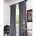 Natural Grey 108-inch Velvet Blackout Curtain Panel