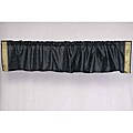 Black Sari Fabric Decorative Valances (India) (Pack of 2)